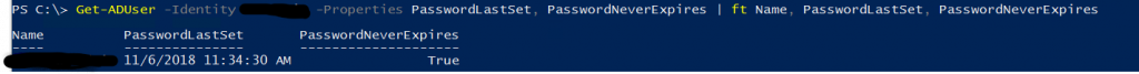 Password Information
